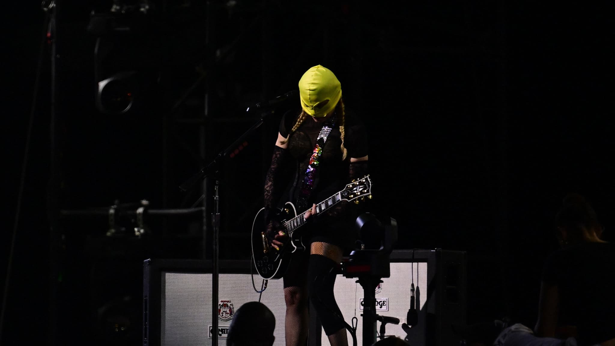 Madonna en pleine répétition à Copacabana le 3 mai 2024.