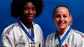 Marie-Eve Gahié et Margaux Pinot, respectivement 1e et 3e des -70kg
