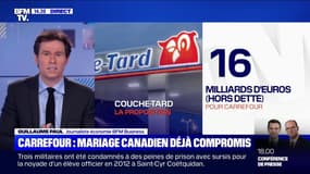 Le rachat de "Carrefour" par le groupe canadien "Couche-Tard" semble compromis