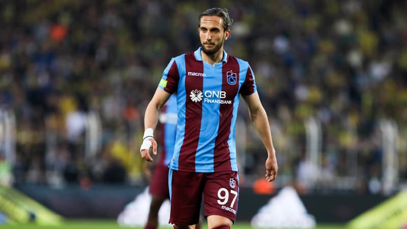 Yusuf Yazici avec le maillot de Trabzonspor, à Istanbul le 27 avril 2019
