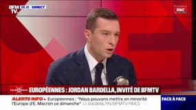 "On a essayé de lui retirer le micro": Jordan Bardella réagit à l'irruption de Gabriel Attal dans l'interview de Valérie Hayer