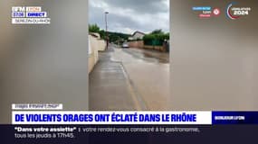 Rhône: de violents orages ont éclaté dans le département
