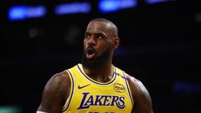 LeBron James lors de la victoire des LA Lakers contre Bostin (74-62), le 23 janvier 2025