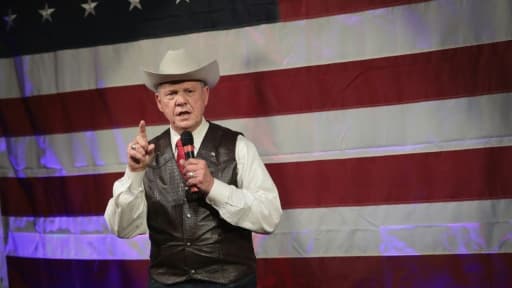 Le candidat républicain pour le Sénat Roy Moore , photographié le 25 septembre, est accusé d'agressions sexuelle mais soutenu par Donald Trump