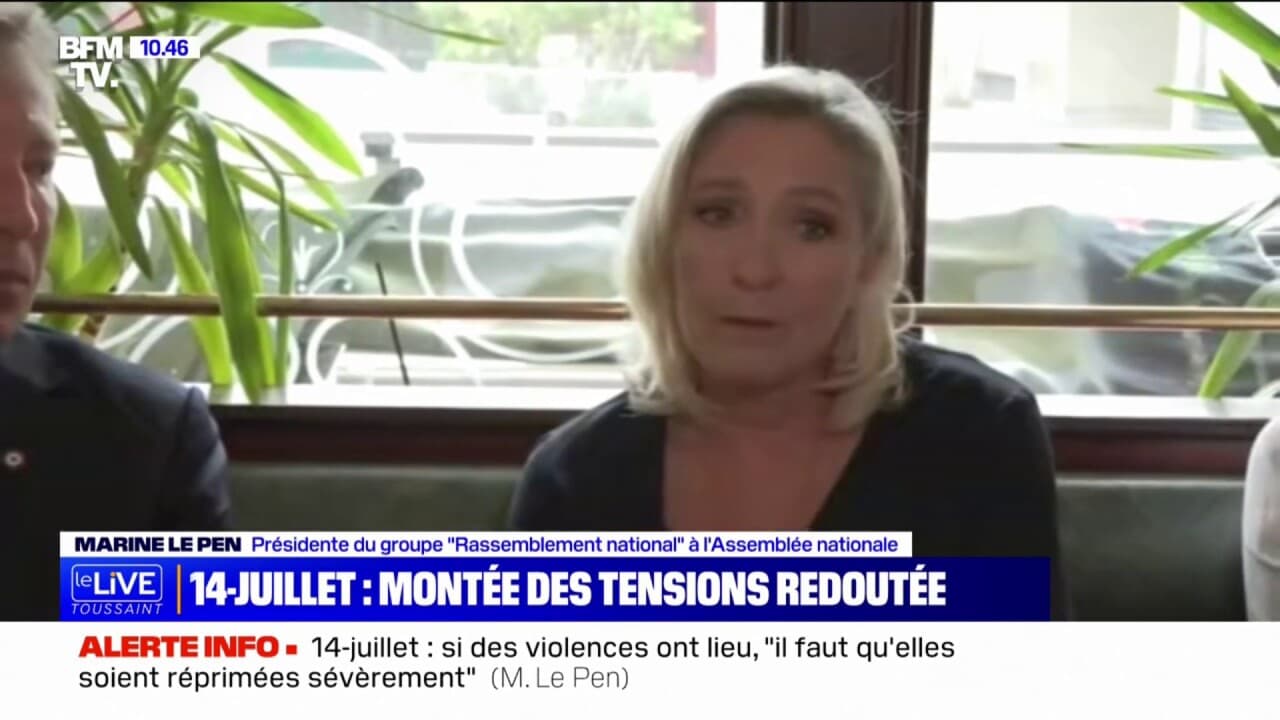 Marine Le Pen sur le 14 juillet "On renonce à notre fête nationale en