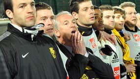 Michel Mallet, le président, au milieu de ses joueurs