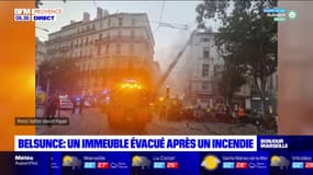 Marseille: un immeuble d'habitation évacué après un incendie quartier de Belsunce