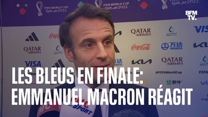 Mondial 2022: Emmanuel Macron réagit à la qualification de l’équipe de France en finale