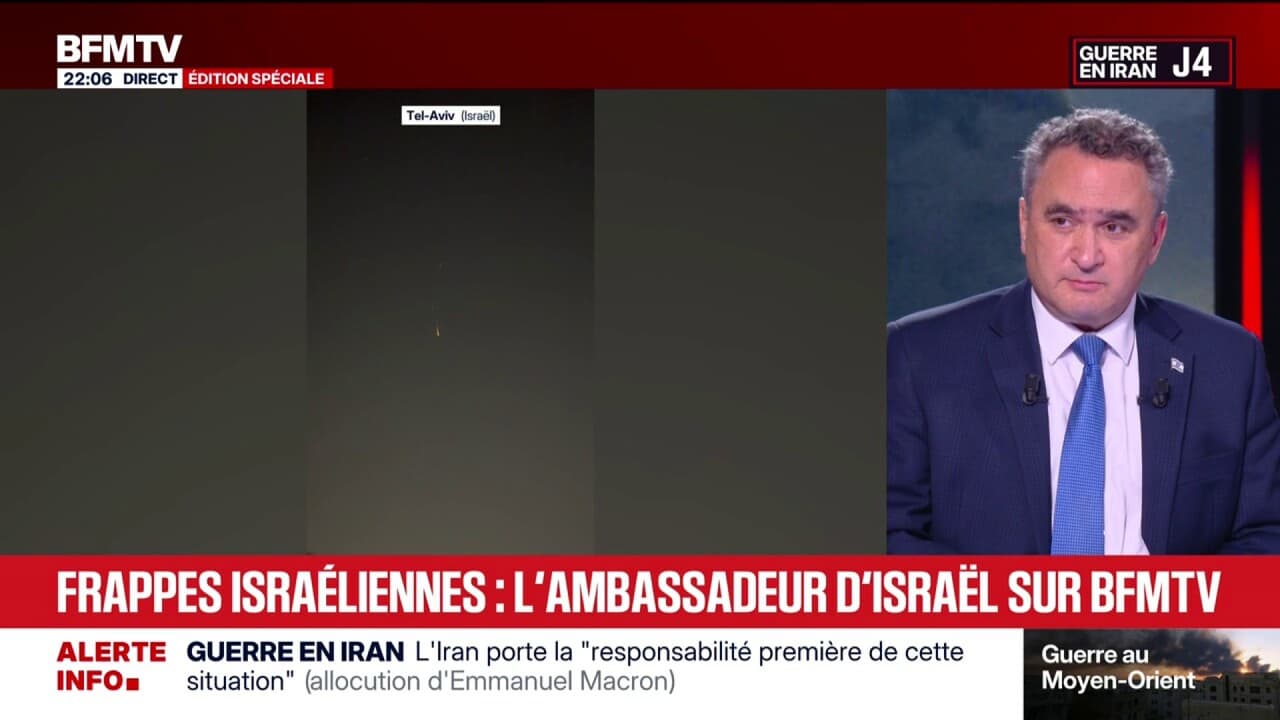 "Je suis tendu": Joshua Zarka, ambassadeur d'Israël en France, exprime son inquiétude pour sa famille qui est en Israël alors que les frappes se poursuivent dans le pays Kép