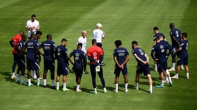 L'équipe de France à l'entraînement