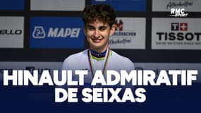 Paul Seixas reçoit les conseils de Bernard Hinault
