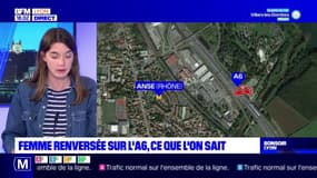 Femme renversée sur l'A6 : ce que l'on sait 