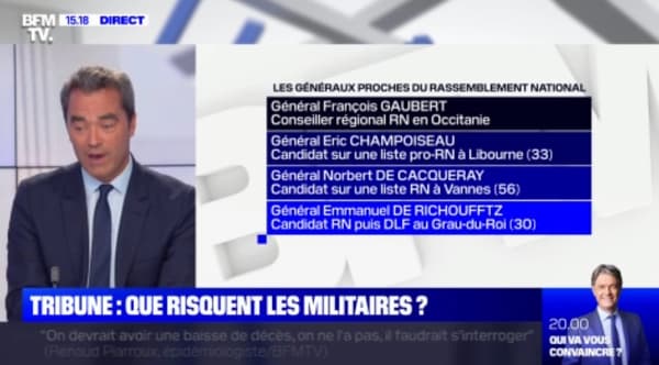 Des militaires proches de l'extrême droite parmi les signataires de la tribune Des militaires proches de l'extrême droite parmi les signataires de la tribune