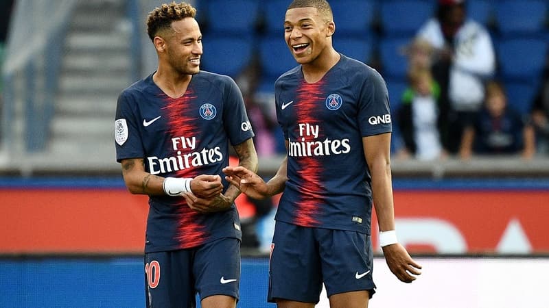 Neymar et Kylian Mbappé (PSG)