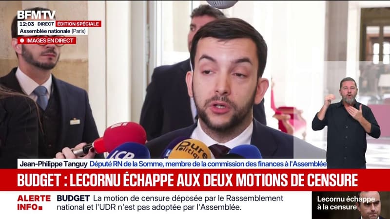 Budget 2026: "Peut-être que les Républicains vont découvrir ce qu'ils viennent de ne pas censurer", fustige Jean-Philippe Tanguy (RN)