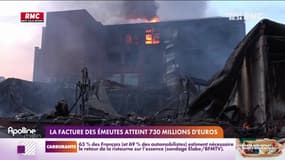 Emeutes : la facture atteint 730 millions d'euros 