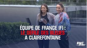 Équipe de France (F) : Le défilé des Bleues à Clairefontaine