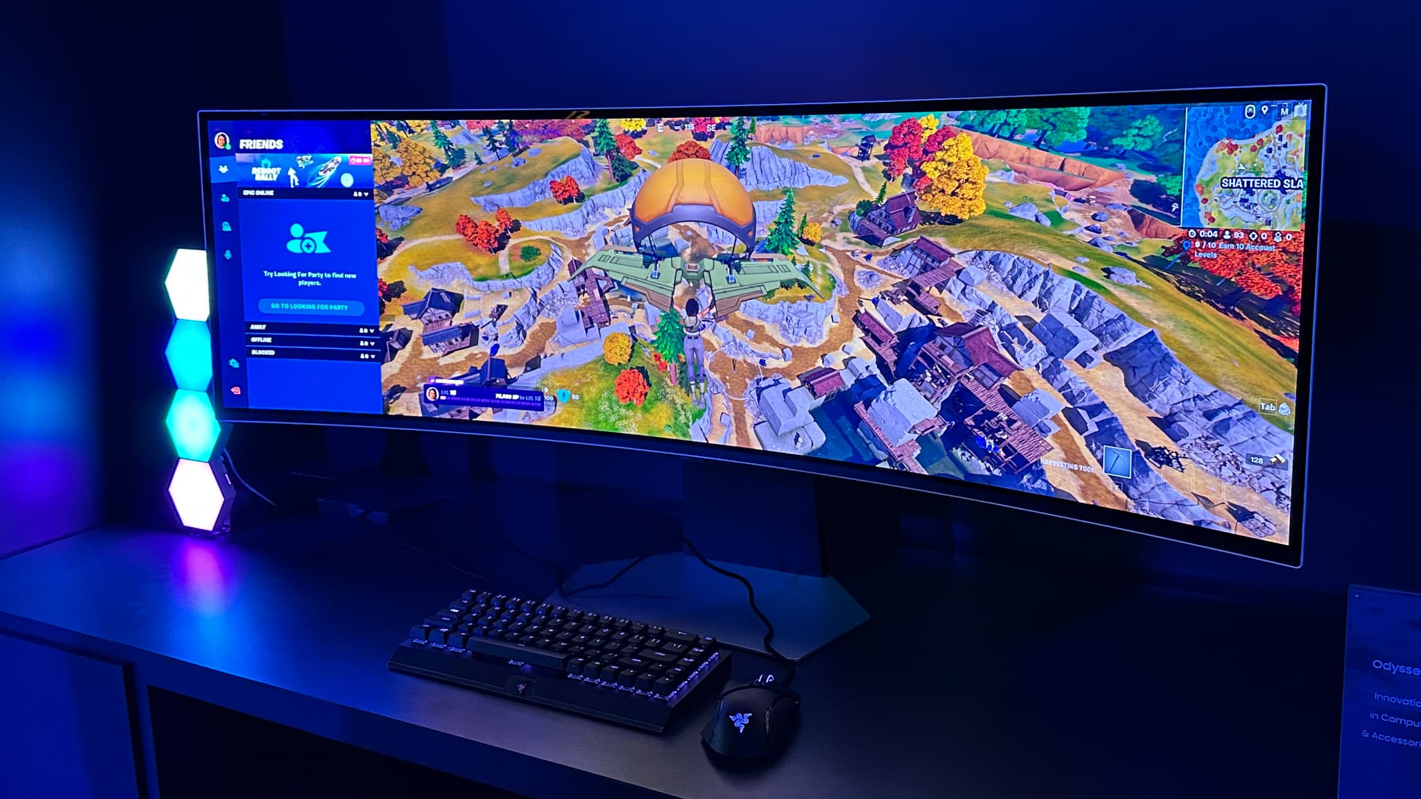 Le Samsung Odyssey G9 OLED avec son écran 49 pouces