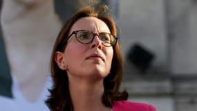 Amelie de Montchalin lors d'un meeting à Palaiseau dans l'Essonne, le 14 juin 2022