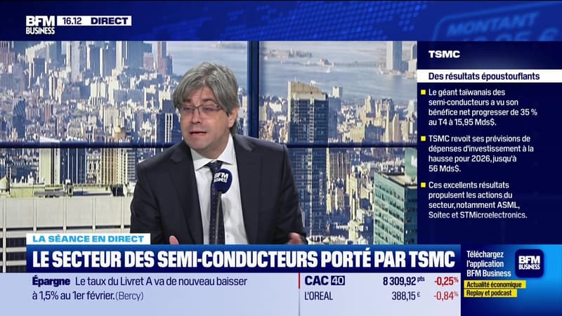 ASML, STMicroelectronics, Soitec dopés par les ventes record de TSMC - 15/01