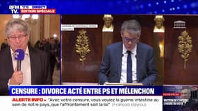 Éric Coquerel (France insoumise) à propos de la non-censure du PS: "Il faudra qu'on en tire des conséquences"