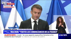 Emmanuel Macron à Benjamin Netanyahu: "Je suis venu exprimer au peuple israélien toutes les condoléances de la France"