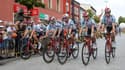 Les coureurs Lotto-Soudal rendant hommage à Bjorg Lambrecht sur le Tour de Pologne, le 6 août 2019
