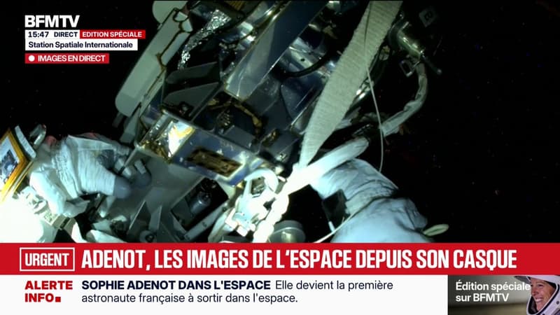 Sophie Adenot dans l'espace: les manœuvres suivies de près grâce à des caméras sur les casques et des micros