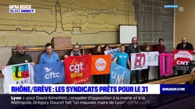 Grève: les syndicats du Rhône prêts pour le 31 janvier