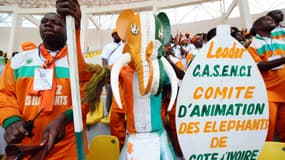 Un supporter ivoirien déguisé en éléphant