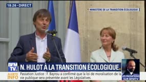 "Le ministère du futur et de la solidarité". Les premiers mots du ministre Nicolas Hulot