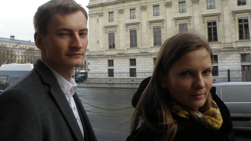 L'Ukrainienne Lyudmyla Kozlovska et l'avocat polonais Bartosz Kramek.