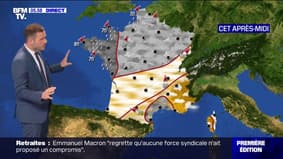 Le retour de la pluie sur la moitié nord de la France et des températures douces attendues ce jeudi