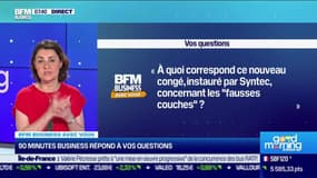 BFM Business avec vous: Qui peut bénéficier du nouveau congé "fausse couche" ? - 11/04