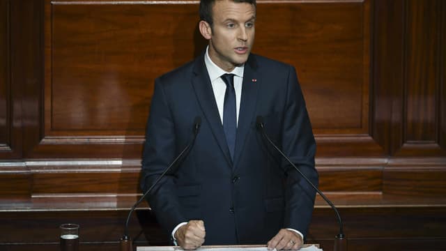 Emmanuel Macron, le lundi 3 juillet