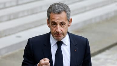 L'ancien président de la République Nicolas Sarkozy le 25 février 2022 à l'Elysée