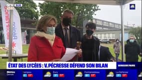Val-de-Marne: Valérie Pécresse en déplacement de campagne dans un lycée