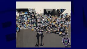 La police de Springfield a publié sur son compte Facebook des photos des boîtes de Lego découvertes.