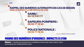 Panne des numéros d'urgence à Lyon : les impacts à Lyon
