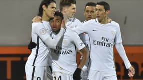 Les Parisiens lors de leur victoire dimanche à Lorient (1-2)