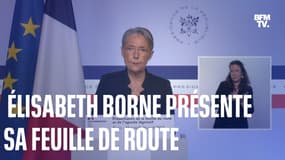 Élisabeth Borne présente la feuille de route des "100 jours" de l'exécutif