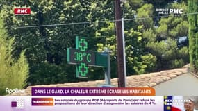 Dans le Gard, la chaleur extrême écrase les habitants