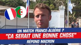 Football : Un match France-Algérie ? "Ca serait une bonne chose" répond Macron à Alger