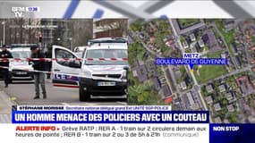 Metz: une enquête ouverte pour "tentative d'homicide sur agents de la force publique", après qu'un homme a menacé des policiers avec un couteau