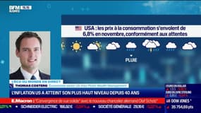 Thomas Costerg (Pictet Wealth Management) : Les prix à la consommation s'envolent de 6,8% en novembre aux États-Unis, conformément aux attentes - 10/12