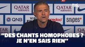 PSG 4-2 Strasbourg : "Je n'en sais rien" Luis Enrique laconique sur les chants homophobes du Parc