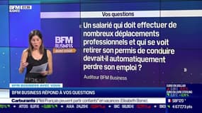 BFM Business avec vous : Poste à déplacements fréquents, le salarié peut-il être licencié en cas de perte de son permis ? -21/10