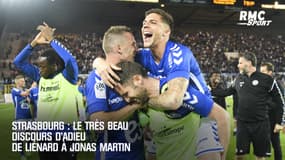 Strasbourg : le très beau discours d’adieu de Liénard à Jonas Martin