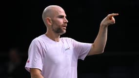 Adrian Mannarino lors du Masters 1000 de Paris-Bercy en octobre 2024.