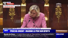 Proche-Orient: "Ces attaques sont un crime contre les hommes et un crime contre la paix", dénonce Marine Le Pen 